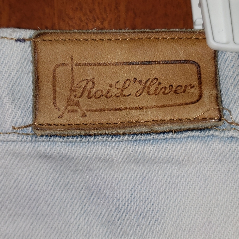 80's Vintage Bleached Cut-Off Denim Shorts - Picture 4 of 5